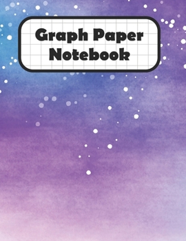 Paperback Graph Paper Notebook: Purple Sky Grid Paper Quad Ruled 4 Squares Per Inch Large Graphing Paper 8.5" By 11" Book