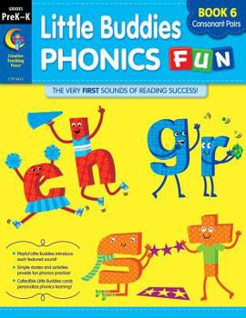 Paperback Little Buddies Phonics Fun Book 6 - Consonant Pairs Book