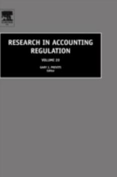 Hardcover Research in Accounting Regulation: Volume 20 Book