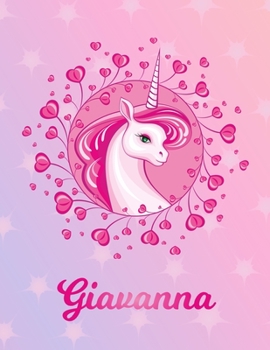 Giavanna: Unicorn Large Blank Primary Handwriting Learn to Write Practice Paper for  Girls | Pink Purple Magical Horse Personalized Letter G Initial ... Learning | Use Imagination to Create Tales