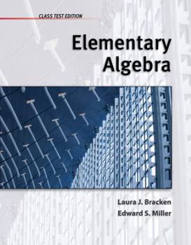 Paperback Elementary Algebra, Class Test Edition Book