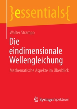 Paperback Die Eindimensionale Wellengleichung: Mathematische Aspekte Im Überblick [German] Book