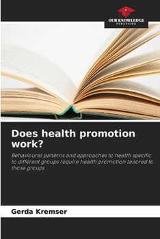 Paperback Does health promotion work? Book