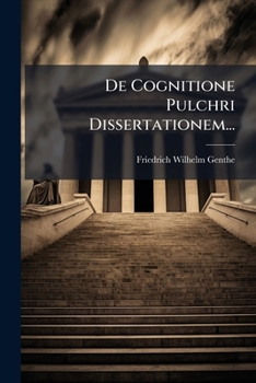 Paperback De Cognitione Pulchri Dissertationem... [German] Book