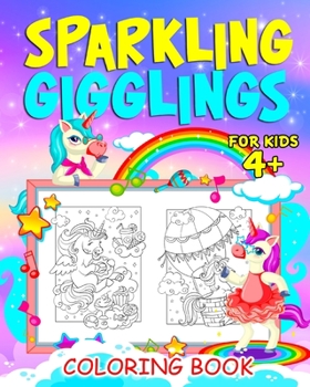 Paperback Sparkling Gigglings: Unicorn coloring book