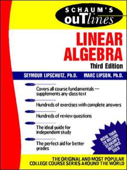 Paperback Schaum's Outline of Linear Algebra Book