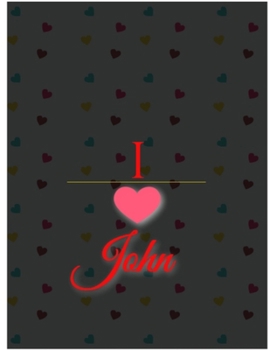 I Love John Notebook