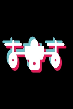 Drone notebook pink and turquoise: Notebook graph paper 120 pages 6x9 perfect as math book, sketchbook, workbook and diary for drone pilots