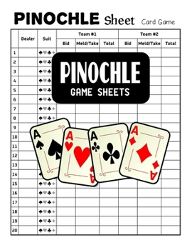 Pinochle Game Sheets: Pinochle Score Sheets