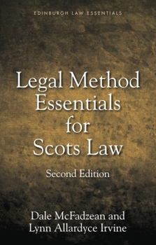Paperback Legal Method Essentials for Scots Law Book