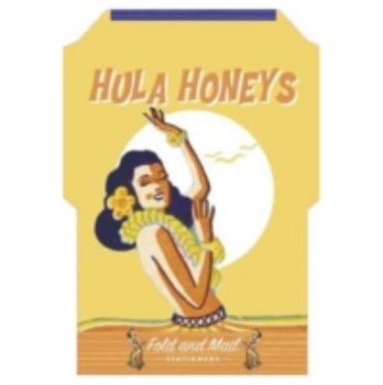 Paperback Hula Honeys: Fold and Mail Stationery Book