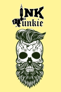 Paperback Ink Junkie TATTOO SKETCH NOTEBOOK: 6x9 inch book with creamy colored pages and templates to create tattoo sketches and add notes Book