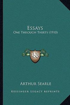 Paperback Essays: One Through Thirty (1910) Book