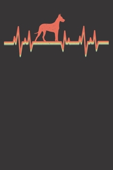 Notebook: Great Dane Dot Grid 6x9 120 Pages