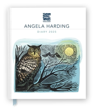 Hardcover Angela Harding 2025 Desk Diary Planner - Week to View, Illustrated Throughout Book