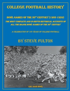 Paperback College Football History "Bowl Games of the 20th Century" Book