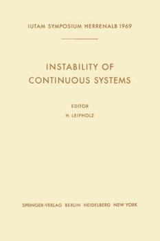 Paperback Instability of Continuous Systems: Symposium Herrenalb (Germany) September 8-12, 1969 Book