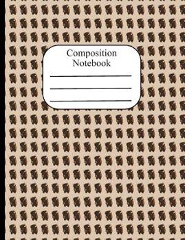 Composition Notebook: Bison Polka Dot Wide Ruled Composition Book - 120 Pages - 60 Sheets