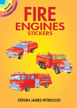 Paperback Fire Engines Stickers Book