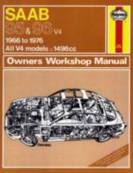 Hardcover Haynes SAAB 95 & 96 V4 Owners Workshop Manual: 1966-1975 Book