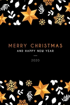 Paperback Merry Christmas: Blank Lined Journal Notebook - Text Merry Christmas And Happy New Year Cover, 6" x 9" (Volume 1) Book