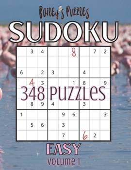 Paperback 348 Easy Sudoku Puzzles: unique & quality brain games perfect for beginners! Book