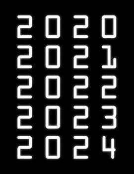 5 year planner: 2020 - 2024 five year planner. 60 month calendar with monthly goal setting, monthly review, important dates and notes.