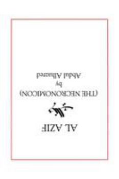 Al Azif: The Necronomicon