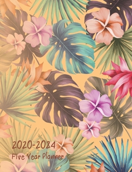 2020-2024 Five Year Planner: Daily Planner Five Year, Agenda Schedule Organizer Logbook and Journal Personal,  60 Months Calendar, 5 Year Appointment, 8.5" x 11", 258 Pages