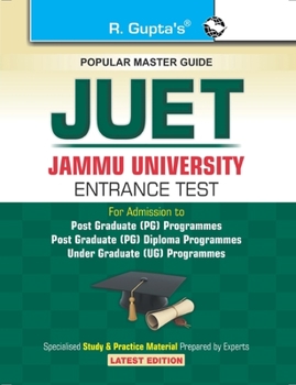 Paperback JUET-Jammu University Entrance Test (PG Programmes, PG Diploma Programmes & UG Programmes) Book