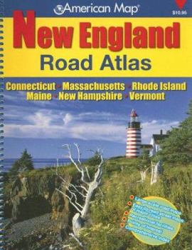 Spiral-bound New England Road Atlas: Connecticut, Massachusetts, Rhode Island, Maine, New Hampshire, Vermont Book