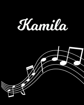 Paperback Kamila: Sheet Music Note Manuscript Notebook Paper - Personalized Custom First Name Initial K - Musician Composer Instrument C Book