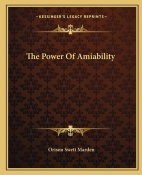 Paperback The Power Of Amiability Book