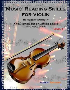 Paperback Music Reading Skills for Violin Level 1 Book