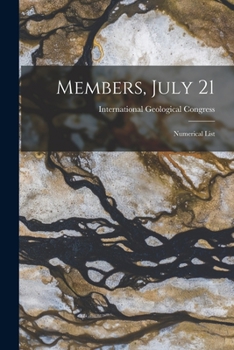 Paperback Members, July 21 [microform]: Numerical List Book