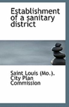 Paperback Establishment of a Sanitary District Book