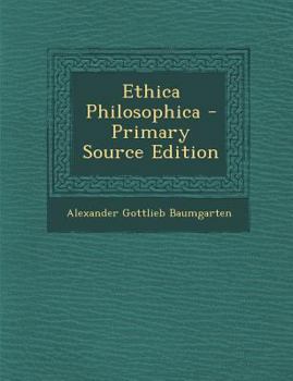 Paperback Ethica Philosophica - Primary Source Edition [French] Book