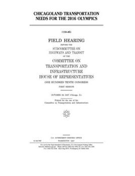 Paperback Chicagoland transportation needs for the 2016 Olympics Book