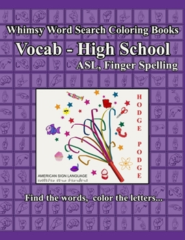Paperback Whimsy Word Search, Vocab High School, ASL Book