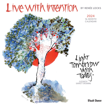 Calendar Live with Intention 2024 Square Brush Dance Book
