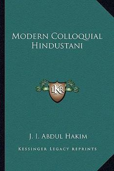 Paperback Modern Colloquial Hindustani Book