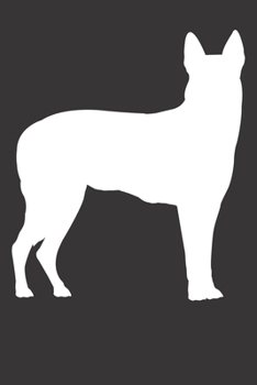 Paperback Notebook: Belgian Malinois Dot Grid 6x9 120 Pages Book