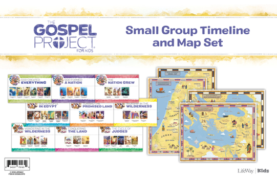 Poster The Gospel Project for Kids: Small Group Timeline and Map Set, Volume 1 Book
