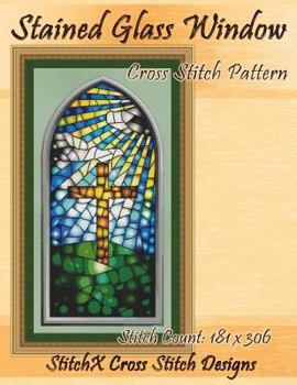 Paperback Stained Glass Window Cross Stitch Pattern Book