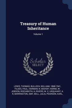 Paperback Treasury of Human Inheritance; Volume 1 Book