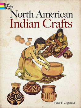 Paperback North American Indian Crafts Coloring Book