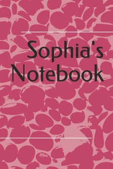 Paperback Sophia Personalised Notebook: Sophia Themed Notebook/ Journal/ Notepad/ Diary For Teens, Adults and Kids - 100 Black Lined Pages - 6 x 9 inches Book