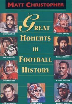 Paperback Great Moments in Football History Book