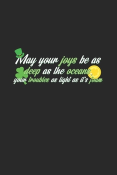 Paperback Joys: 6x9 St. Patrick's Day - blank with numbers paper - notebook - notes Book