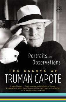 Paperback Portraits and Observations: The Essays of Truman Capote Book